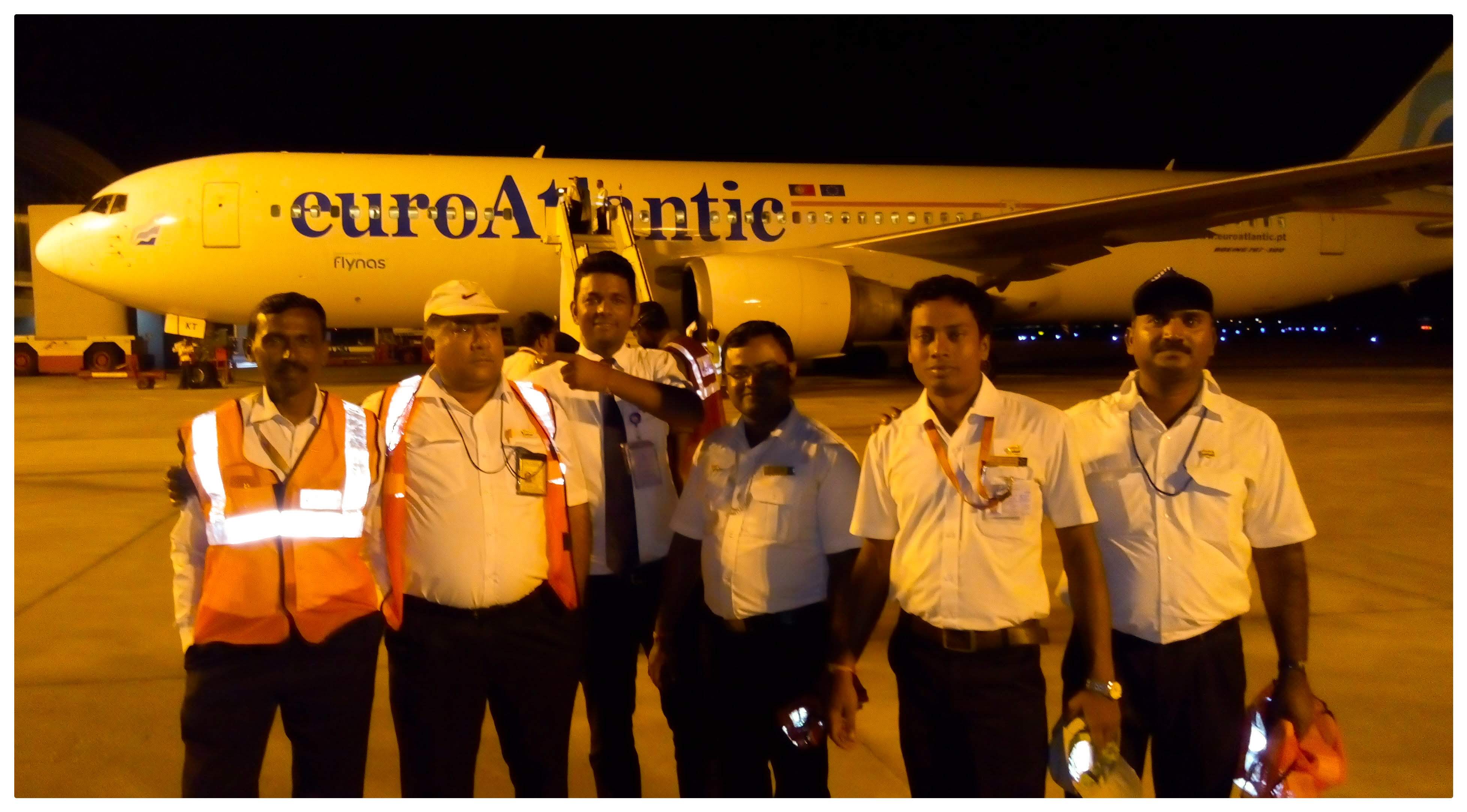 outstation duty. Haj movement at Ranchi International Airport with AI Team.